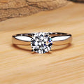 1Ct D Color VVS1 Moissanite Ring | 925 Sterling Silver Engagement Ring