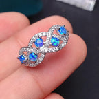 Blue Fire Opal Ring for Women | 925 Sterling Silver | Special Promotion