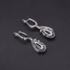 Blue Mystic Quartz 925 Silver Jewelry Set