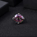 Natural Rainbow Mystic Quartz Cocktail Ring 925 Sterling Silver Vintage Statement Ring for Women